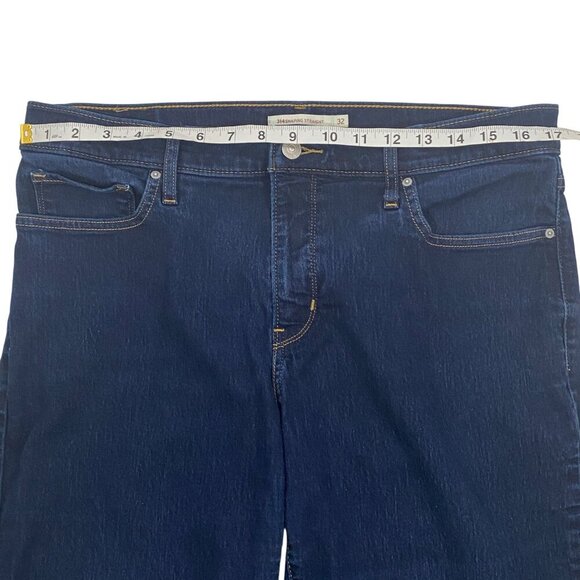 Levi’s 314 Shaping straight leg mid rise jeans women’s 32 dark wash stretch - Picture 9 of 11
